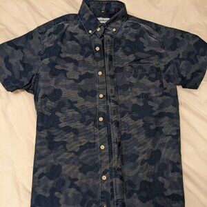 Taylor Stitch Jack Shirt M blue camo